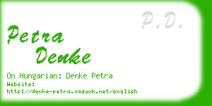 petra denke business card